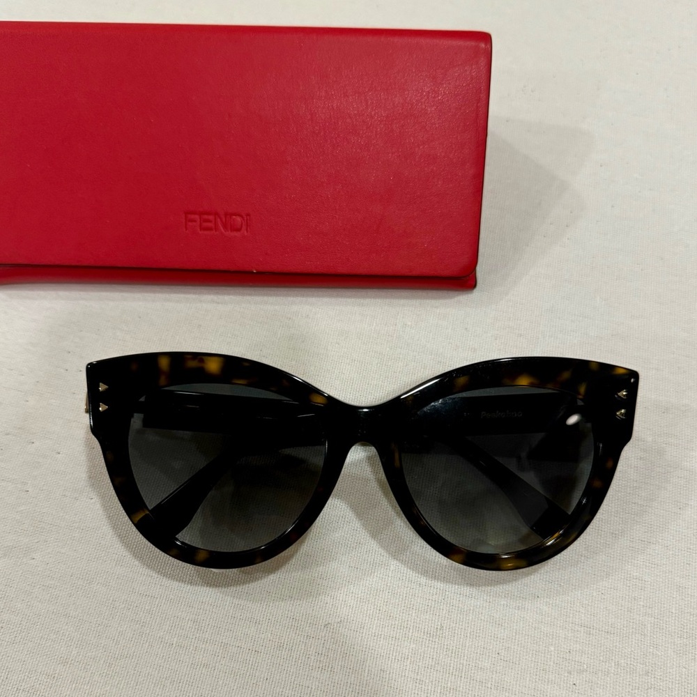 FENDI Women's Brown Cat-Eye Sunglasses